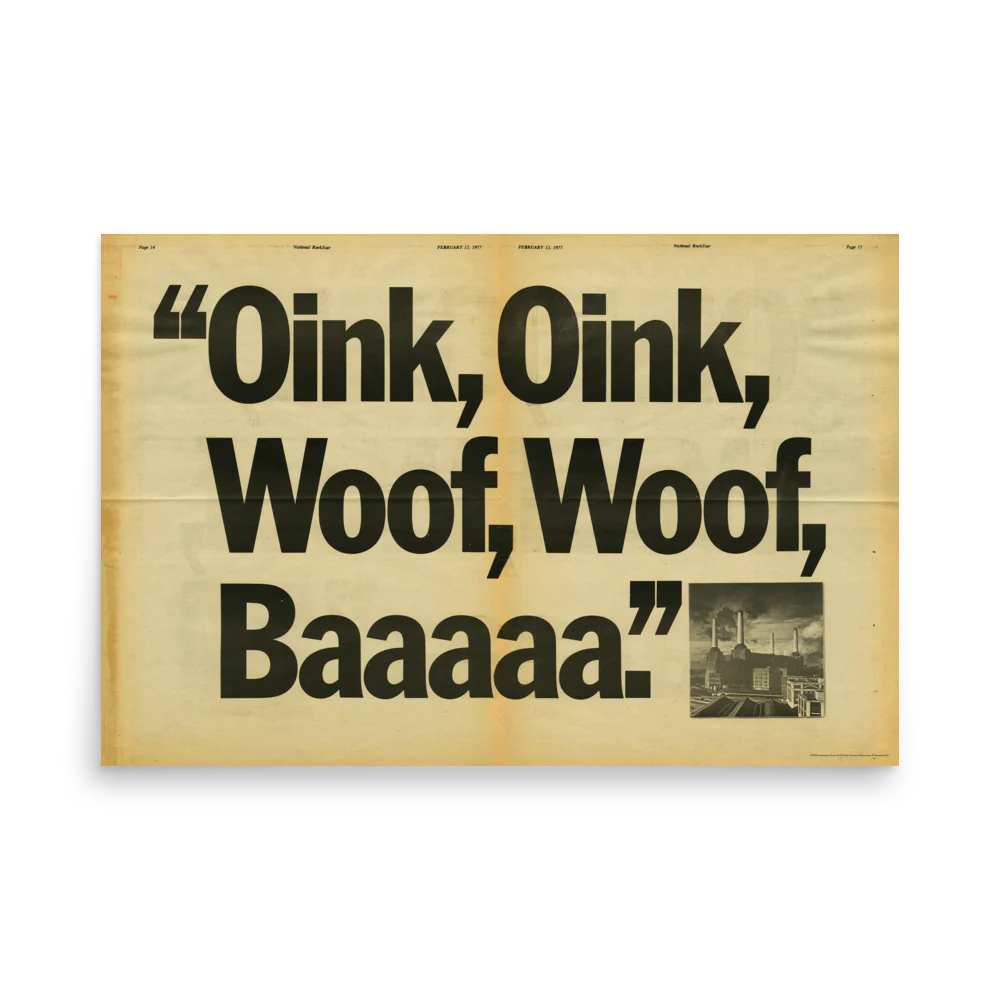 Oink, Woof, Baaaaa Poster
