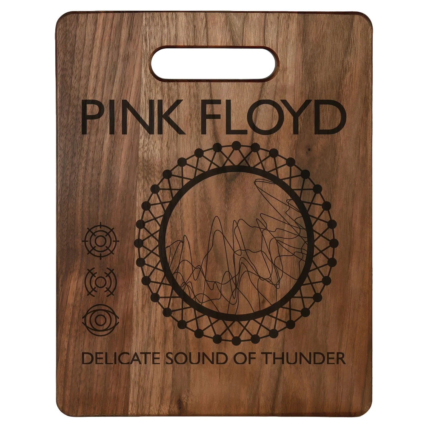 Peaks & Valleys Laser-Engraved Walnut Cutting Board