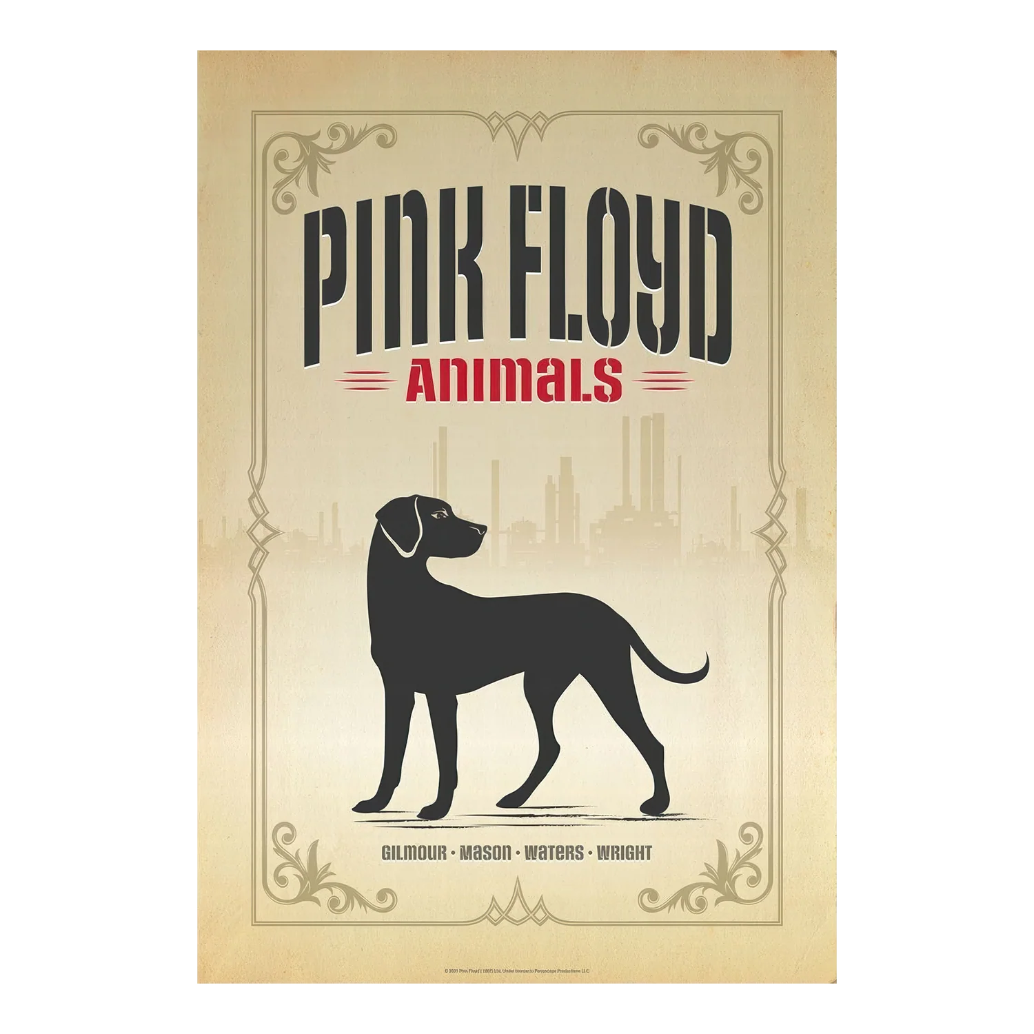 Pink Floyd Animals Dog Print