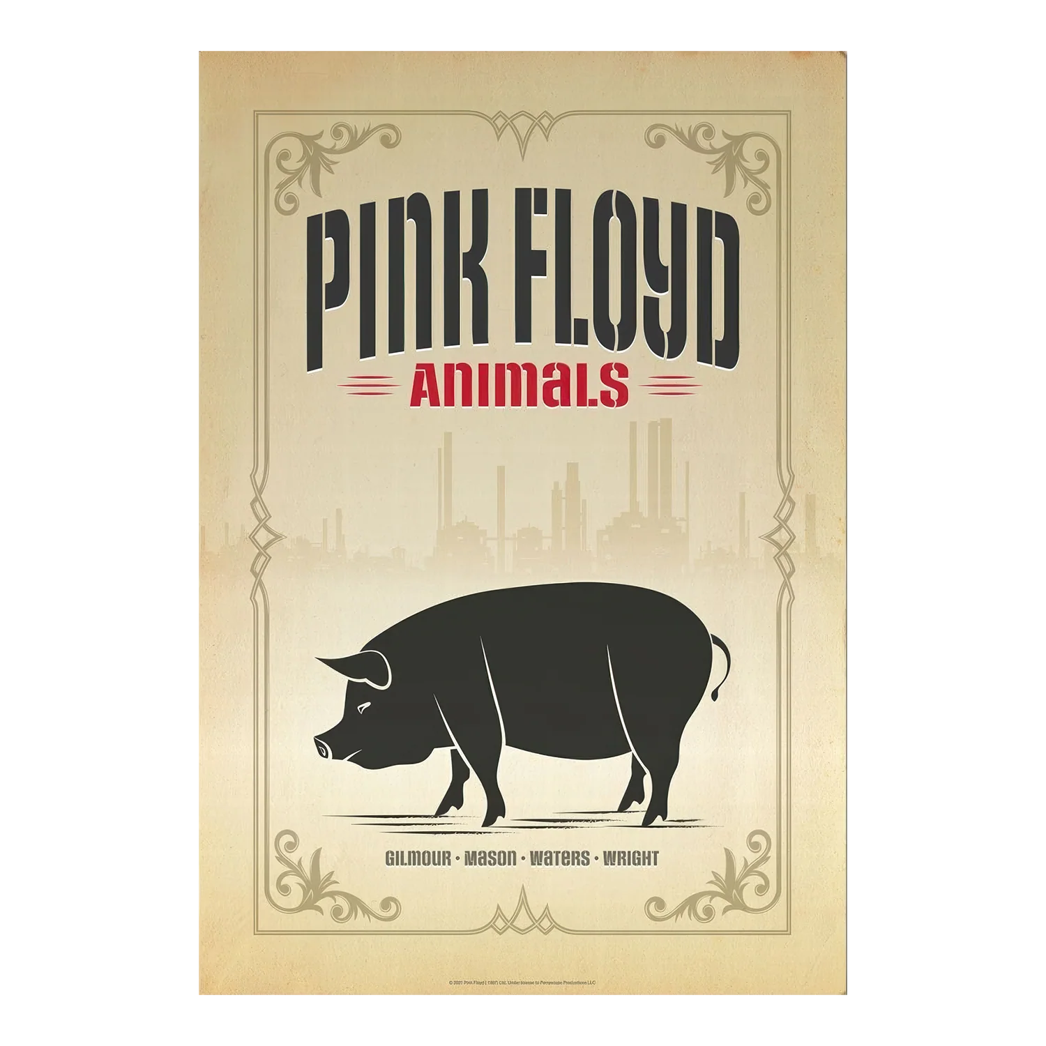 Pink Floyd Animals Pig Print