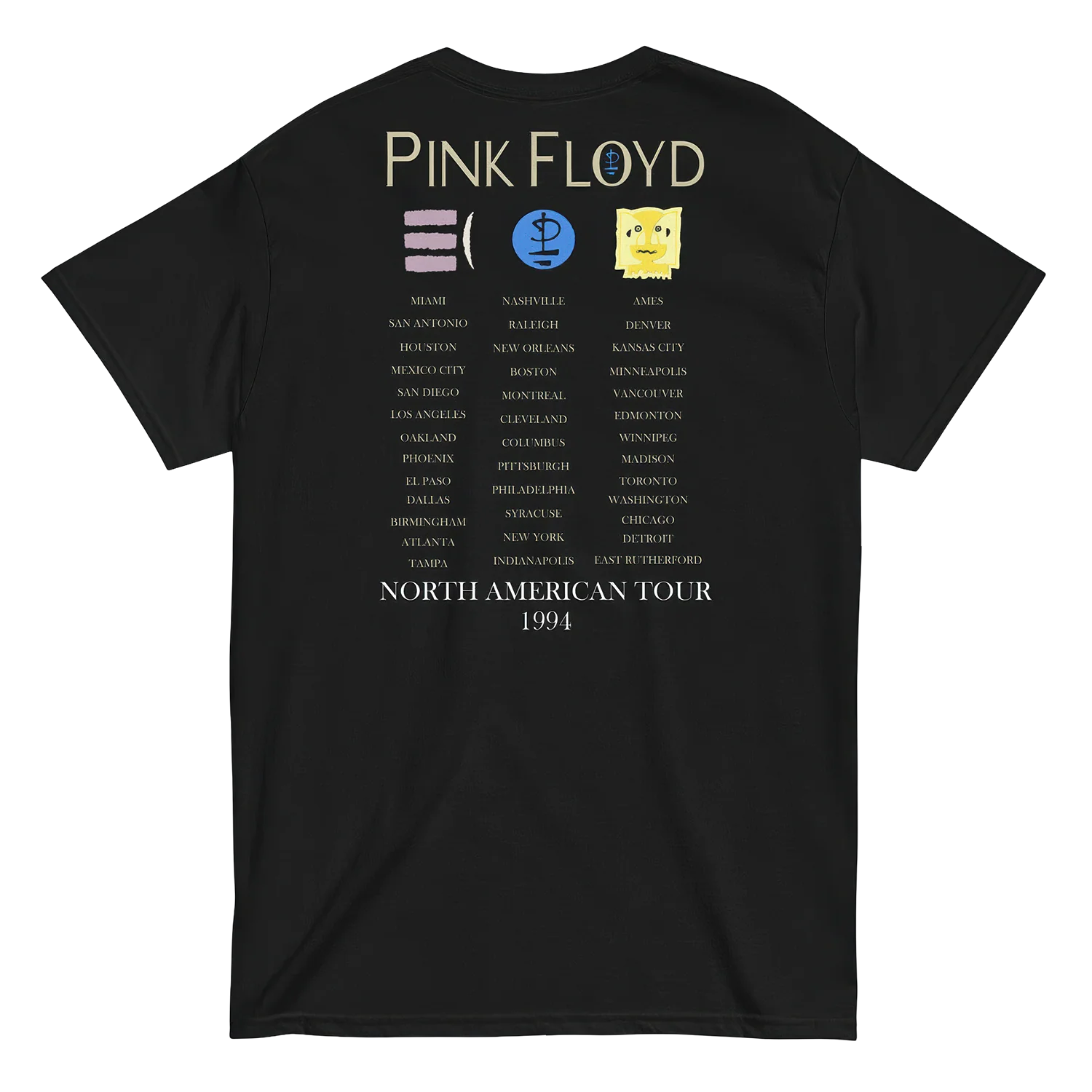 Pink Floyd Division Bell 1994 Tour Metal Heads T-Shirt - Image 2