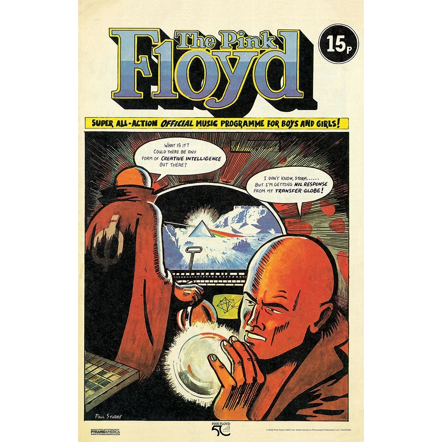 Pink Floyd - DSOTM50-Comic 11x17 Unframed Print