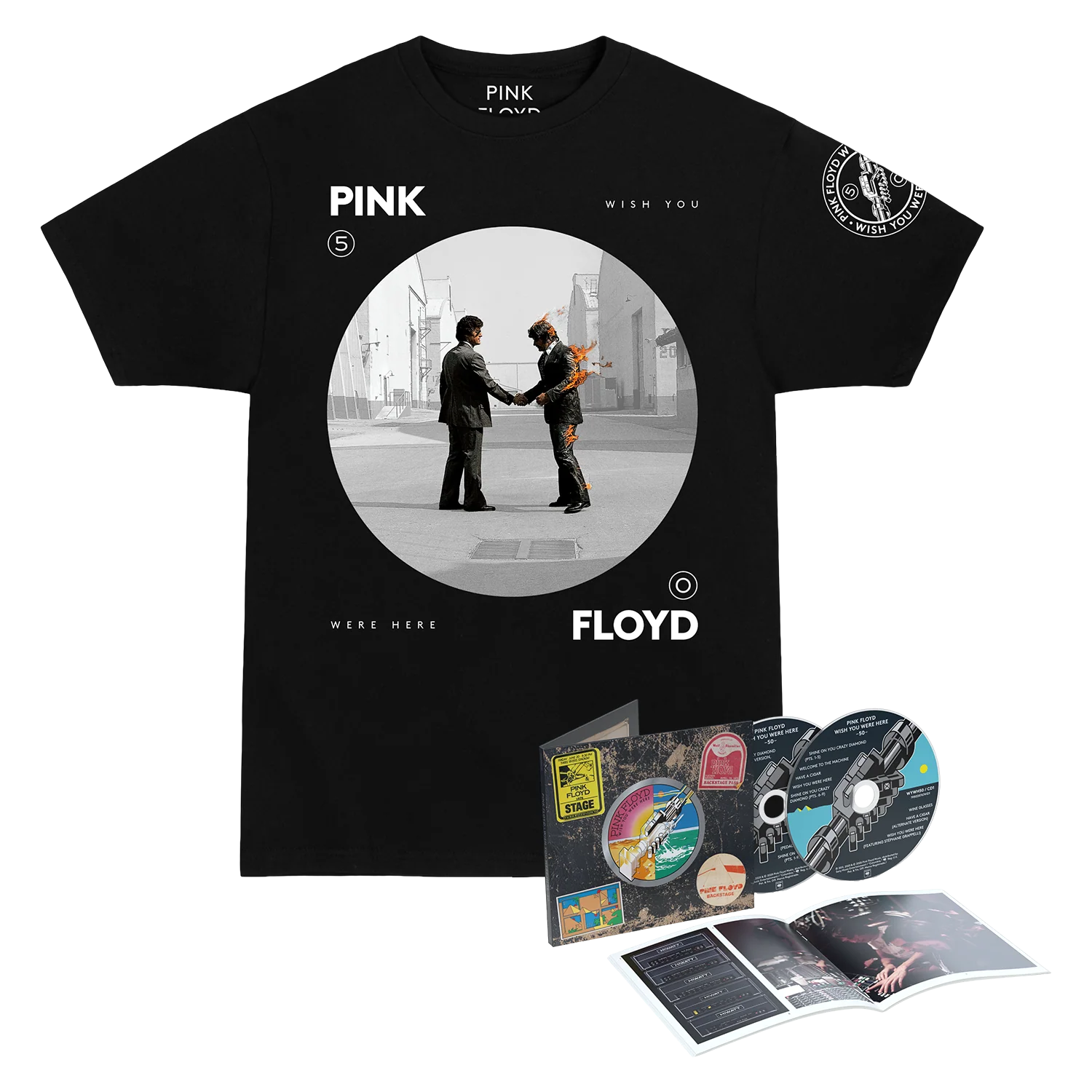 Wish You Were Here 50th Anniversary 2 CD Set + T-Shirt