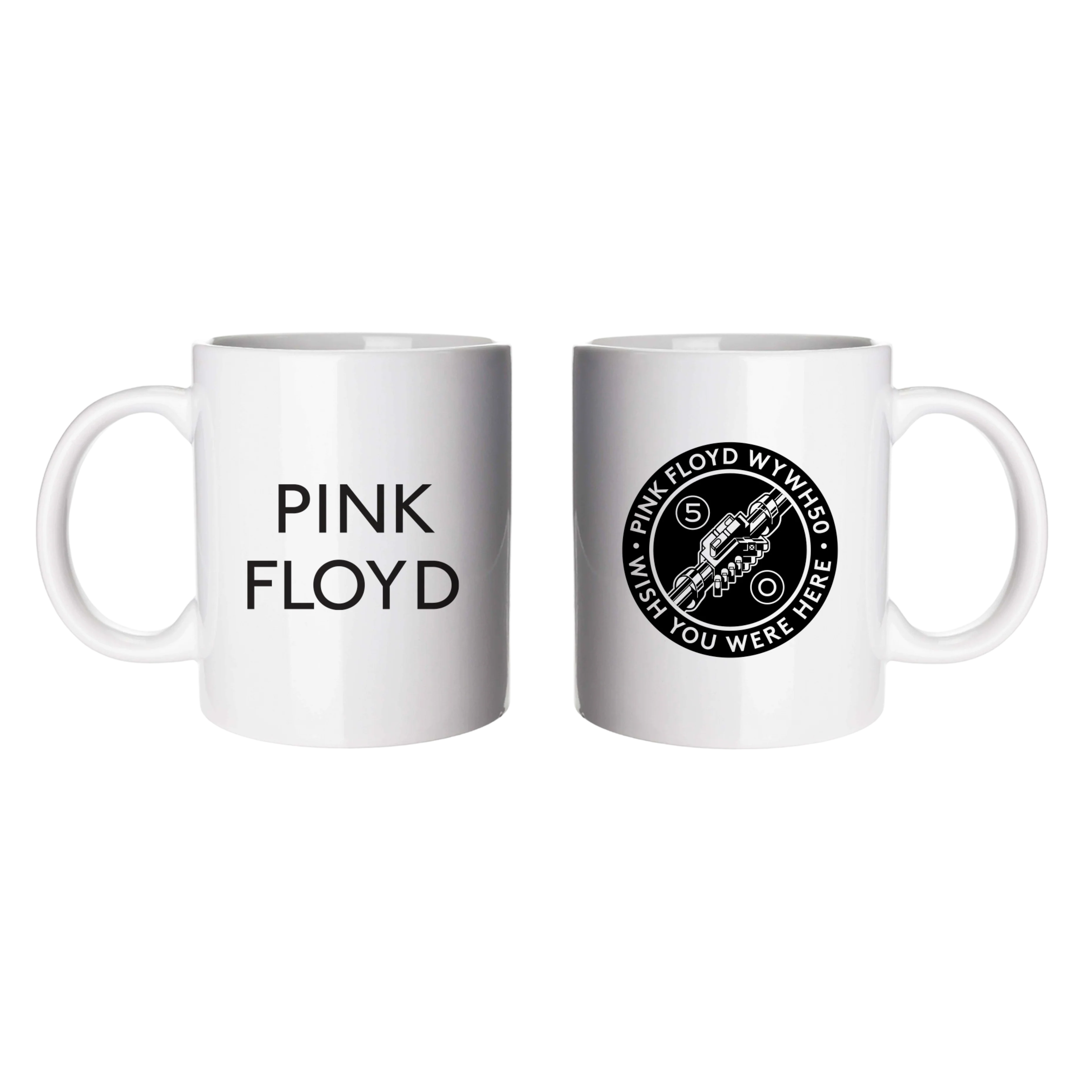 WYWH 50 Pink Floyd Text White Mug